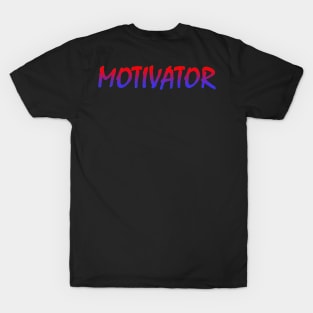 MOTIVATOR Red & Blue T-Shirt